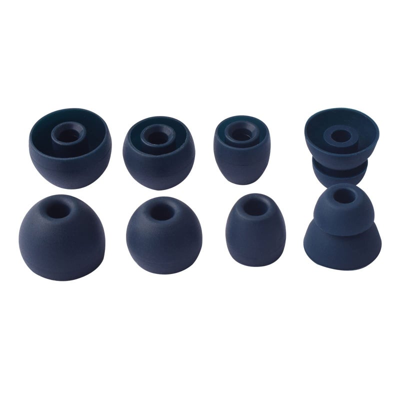 Saipomor PB PRO Replacement Ear Tips for Beats Powerbeats Pro & Powerbeats 4 (PB4) â€“ 4 Pairs in S/M/L & Double Flange â€“ Compatible Silicone Earbuds (Blue) - Image 1